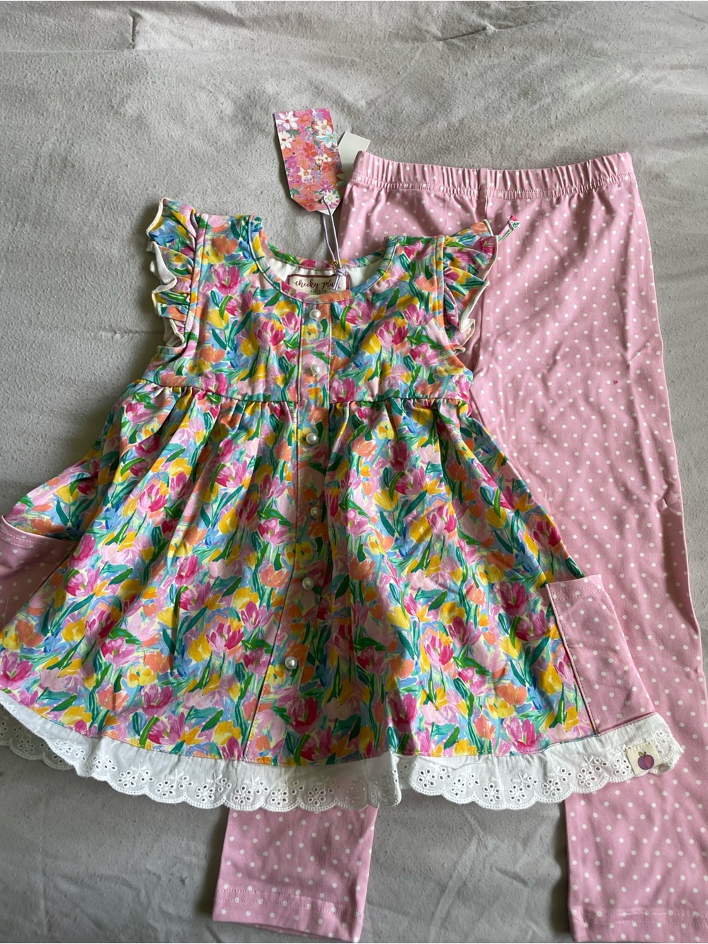 cheeky plum Multicolor Floral Dress Set